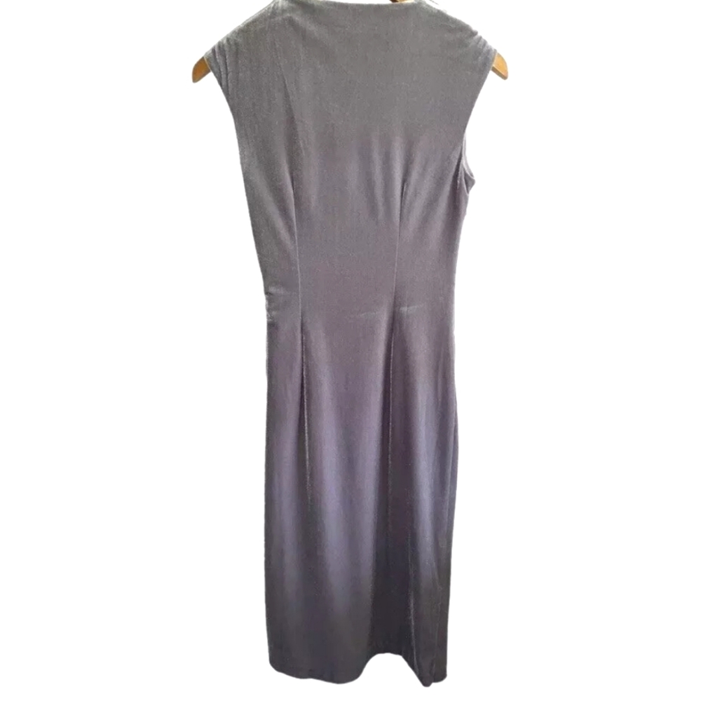 MAGGY LONDON | Velvet Wrap Dress - Picture 3 of 7